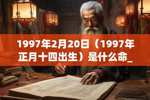 1997年2月20日（1997年正月十四出生）是什么命_命运如何