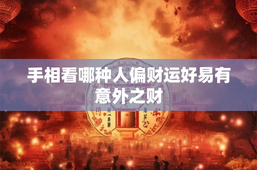 手相看哪种人偏财运好易有意外之财