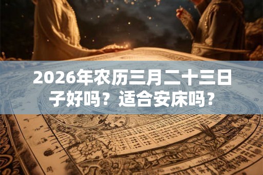 2026年农历三月二十三日子好吗？适合安床吗？