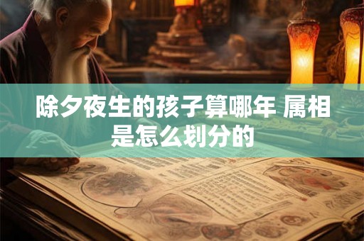 除夕夜生的孩子算哪年 属相是怎么划分的