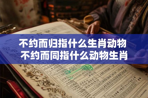 不约而归指什么生肖动物 不约而同指什么动物生肖