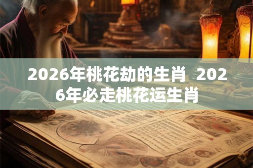 2026年桃花劫的生肖  2026年必走桃花运生肖