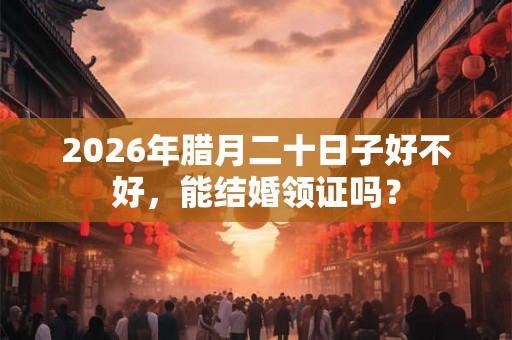 2026年腊月二十日子好不好,能结婚领证吗? 2026年腊月二十日子好不好,能结婚领证吗?