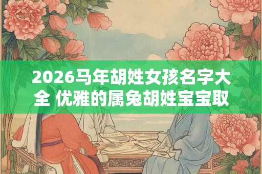 2026马年胡姓女孩名字大全 优雅的属兔胡姓宝宝取名字