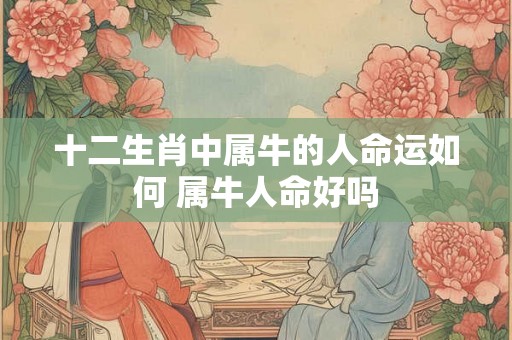 十二生肖中属牛的人命运如何 属牛人命好吗