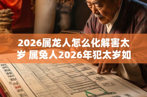 2026属龙人怎么化解害太岁 属兔人2026年犯太岁如何破