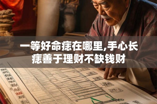 一等好命痣在哪里,手心长痣善于理财不缺钱财
