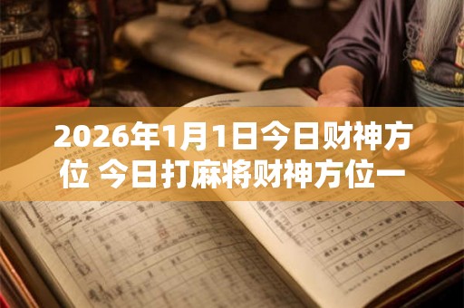2026年1月1日今日财神方位 今日打麻将财神方位一览表