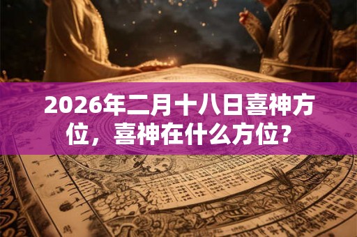 2026年二月十八日喜神方位，喜神在什么方位？