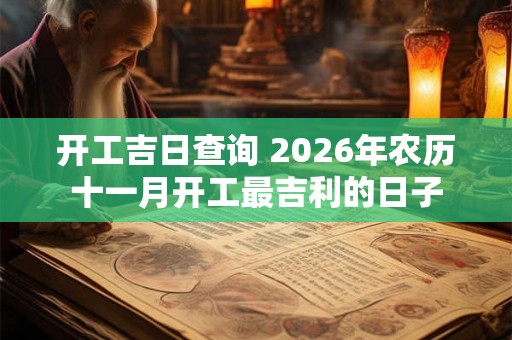 开工吉日查询 2026年农历十一月开工最吉利的日子 开工吉日查询 2026年农历十一月开工最吉利的日子