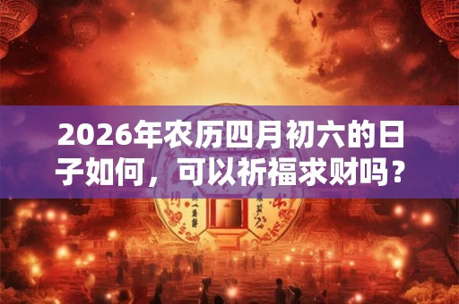 2026年农历四月初六的日子如何，可以祈福求财吗？