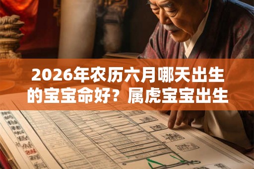 2026年农历六月哪天出生的宝宝命好？属虎宝宝出生吉日