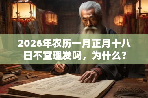 2026年农历一月正月十八日不宜理发吗，为什么？