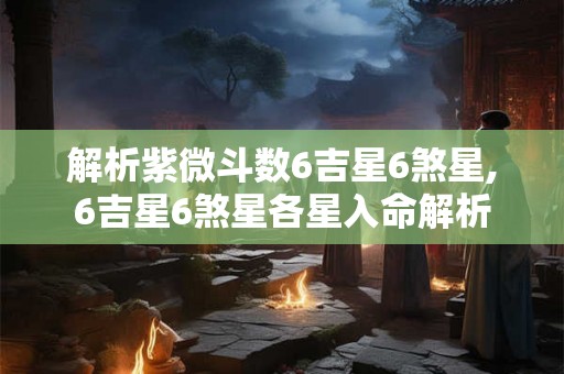 解析紫微斗数6吉星6煞星,6吉星6煞星各星入命解析