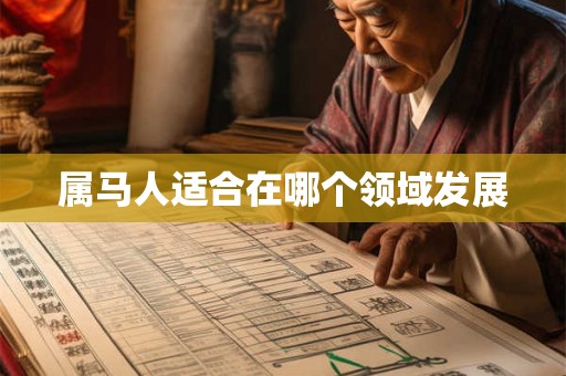 属马人适合在哪个领域发展
