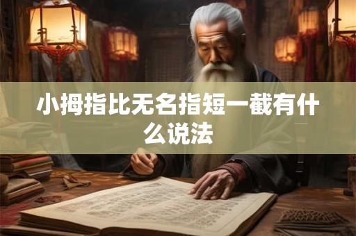 小拇指比无名指短一截有什么说法 小拇指比无名指短一截有什么说法
