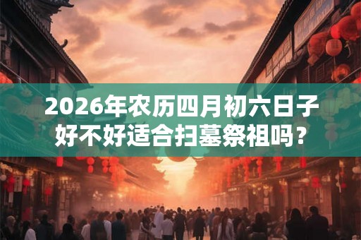 2026年农历四月初六日子好不好适合扫墓祭祖吗？