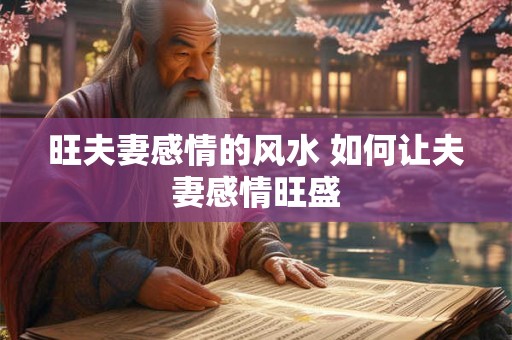 旺夫妻感情的风水 如何让夫妻感情旺盛