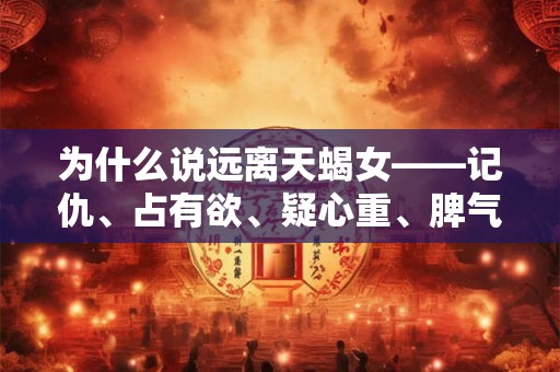 为什么说远离天蝎女——记仇、占有欲、疑心重、脾气不好