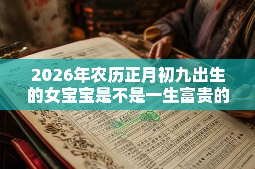 2026年农历正月初九出生的女宝宝是不是一生富贵的命运