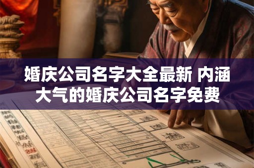 婚庆公司名字大全最新 内涵大气的婚庆公司名字免费 婚庆公司名字大全最新 内涵大气的婚庆公司名字免费