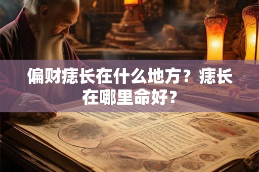 偏财痣长在什么地方？痣长在哪里命好？
