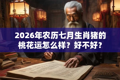 2026年农历七月生肖猪的桃花运怎么样？好不好？