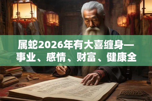 属蛇2026年有大喜缠身—事业、感情、财富、健康全解析！