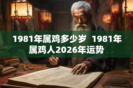 1981年属鸡多少岁  1981年属鸡人2026年运势