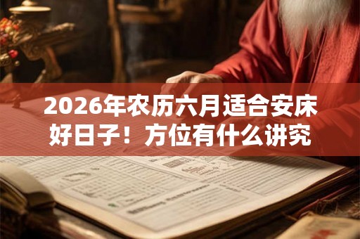 2026年农历六月适合安床好日子!方位有什么讲究 2026年农历六月适合安床好日子!方位有什么讲究
