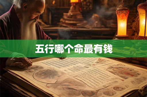五行哪个命最有钱