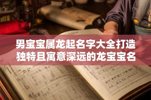 男宝宝属龙起名字大全打造独特且寓意深远的龙宝宝名字 男宝宝属龙起名字大全打造独特且寓意深远的龙宝宝名字