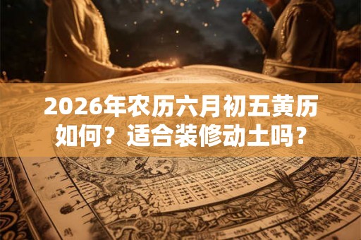 2026年农历六月初五黄历如何？适合装修动土吗？