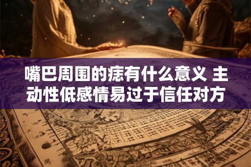 嘴巴周围的痣有什么意义 主动性低感情易过于信任对方