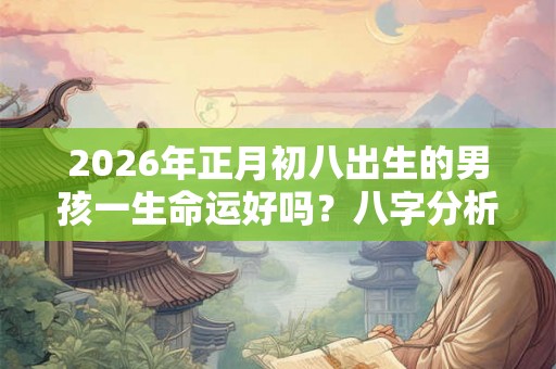 2026年正月初八出生的男孩一生命运好吗？八字分析