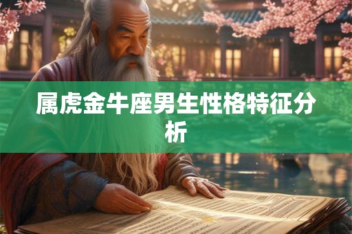 属虎金牛座男生性格特征分析