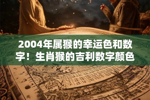 2004年属猴的幸运色和数字！生肖猴的吉利数字颜色查询