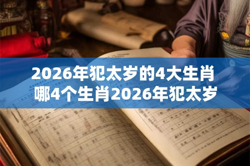 2026年犯太岁的4大生肖 哪4个生肖2026年犯太岁