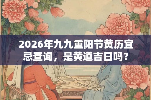 2026年九九重阳节黄历宜忌查询，是黄道吉日吗？