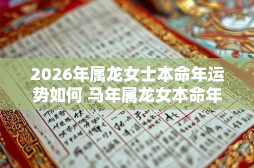 2026年属龙女士本命年运势如何 马年属龙女本命年运气好不好 2026年属龙女士本命年运势如何 马年属龙女本命年运气好不好