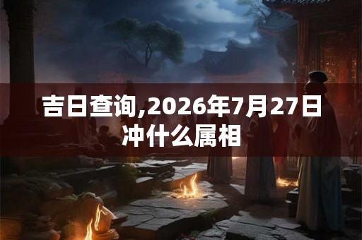 吉日查询,2026年7月27日冲什么属相