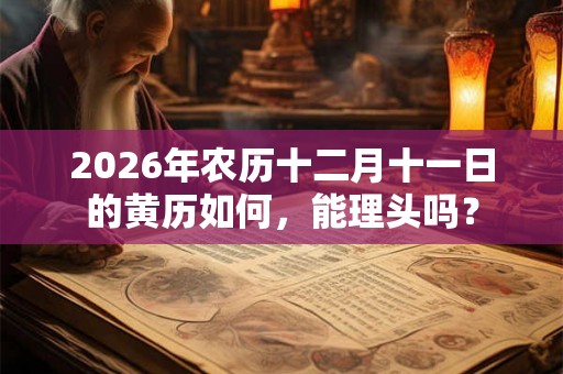 2026年农历十二月十一日的黄历如何，能理头吗？