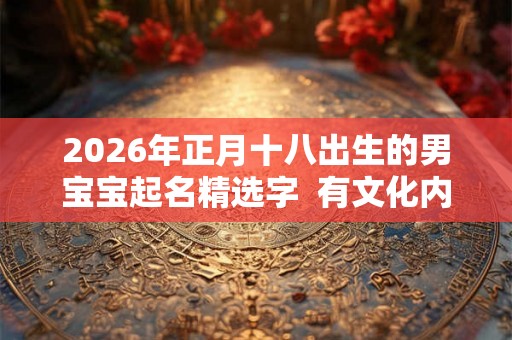 2026年正月十八出生的男宝宝起名精选字 有文化内涵的男宝宝名字 2026年正月十八出生的男宝宝起名精选字 有文化内涵的男宝宝名字