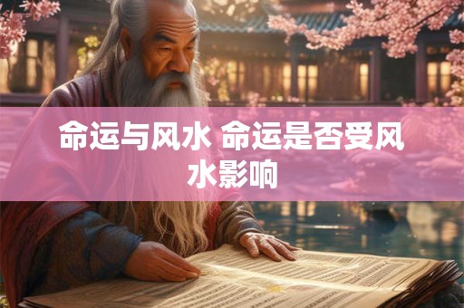 命运与风水 命运是否受风水影响