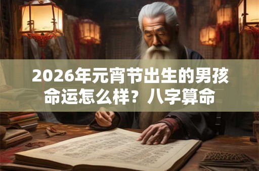 2026年元宵节出生的男孩命运怎么样？八字算命