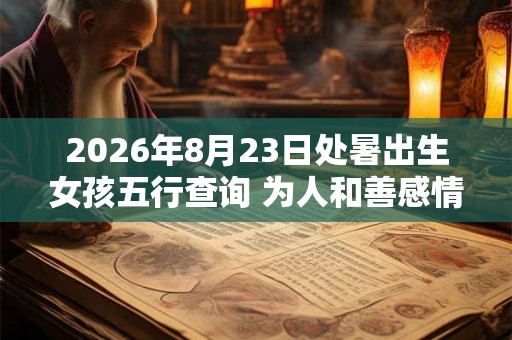 2026年8月23日处暑出生女孩五行查询 为人和善感情顺利