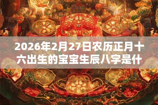 2026年2月27日农历正月十六出生的宝宝生辰八字是什么