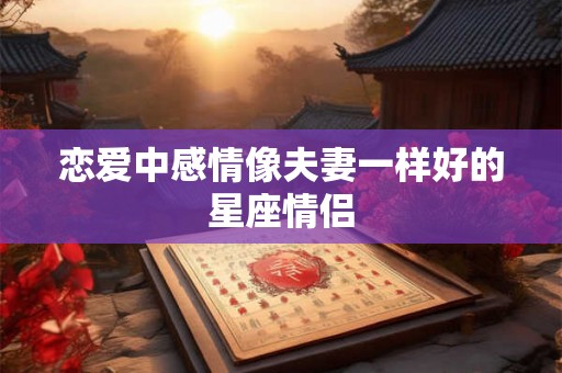 恋爱中感情像夫妻一样好的星座情侣