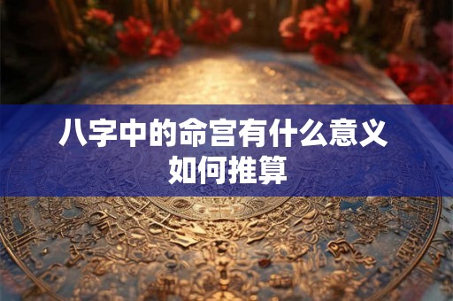 八字中的命宫有什么意义 如何推算