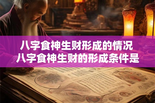 八字食神生财形成的情况 八字食神生财的形成条件是什么